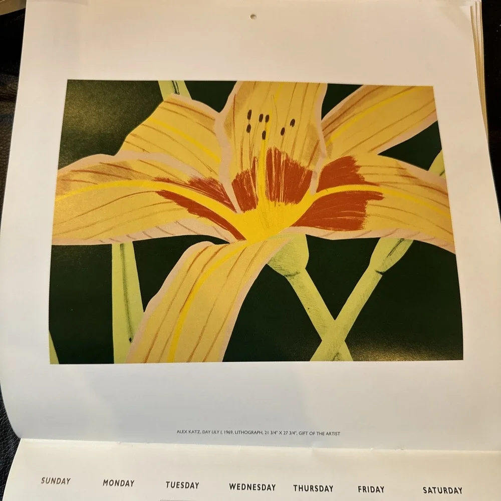 Vintage 1996 Colby College Calendar With Framable Pictures Alex Katz